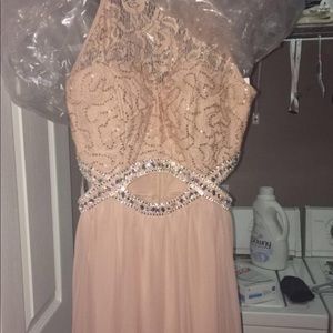 David’s Bridal infinity prom dress